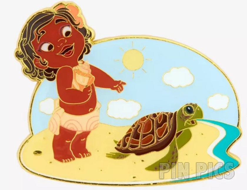 Loungefly - Baby Moana - Holding Shell - Turtle