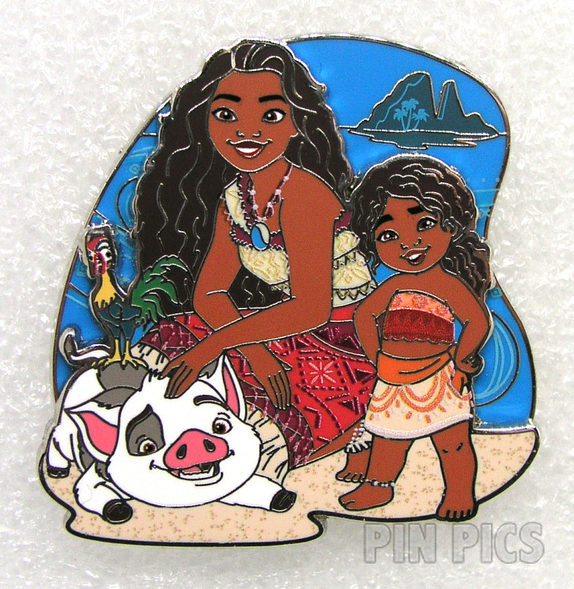 Moana, Simea, Pua, Hei Hei - Posing on Beach - Moana 2