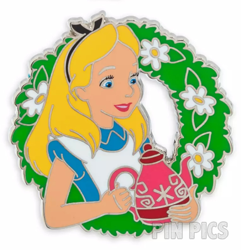 Alice with Teapot - Character Wreaths and Treats - Christmas Holiday 2024 - Mystery - Alice in Wonderland