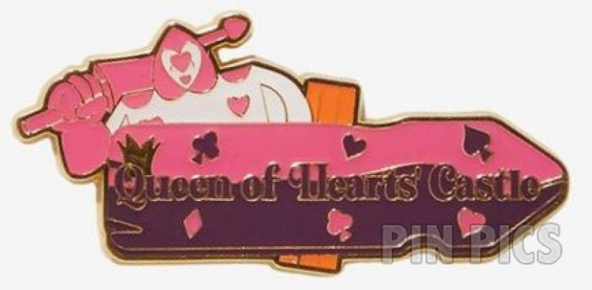 Loungefly - Card Guard - Queen of Hearts Castle - Alice in Wonderland Signs - Mystery - BoxLunch