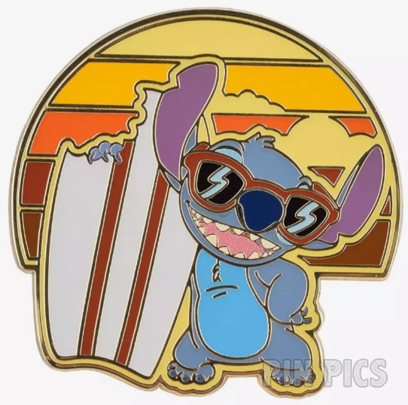 Loungefly - Stitch Wearing Sunglasses - Surfboard and Sunset - BoxLunch