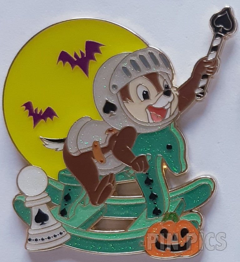 SDR - Chip - Knight of Spades on a Rocking Horse - Happy Halloween