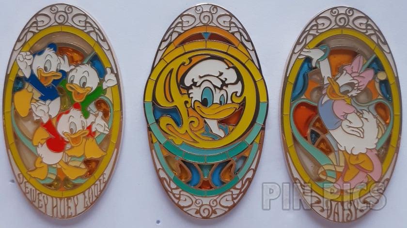 SDR - Donald, Daisy and Nephews Duck Set - Stained Glass