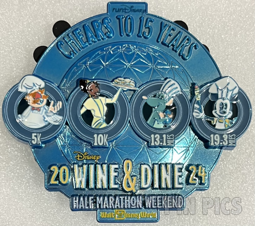 WDW – Tiana, Remy, Mickey and Swedish Chef Muppets - runDisney Wine and Dine Half Marathon Weekend 2004 - Jumbo