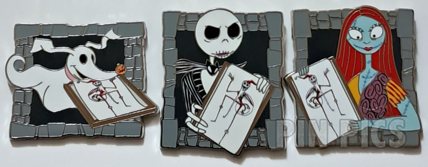 DIS - A drawing of Santa Jack - Nightmare Before Christmas Set