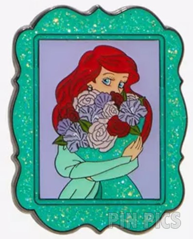 Loungefly - Ariel - Princess Portraits in Glitter Frames Set - Floral Bouquet - Little Mermaid - Hot Topic