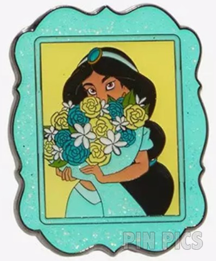 Loungefly - Jasmine - Princess Portraits in Glitter Frames Set - Floral Bouquet - Aladdin - Hot Topic