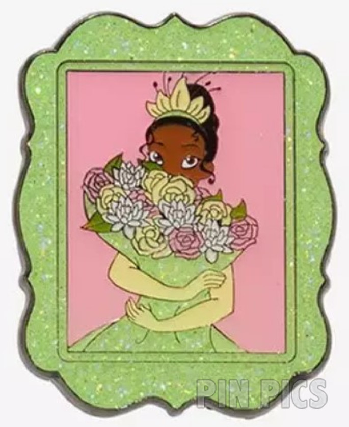 Loungefly - Tiana - Princess Portraits in Glitter Frames Set - Floral Bouquet - Princess and the Frog - Hot Topic