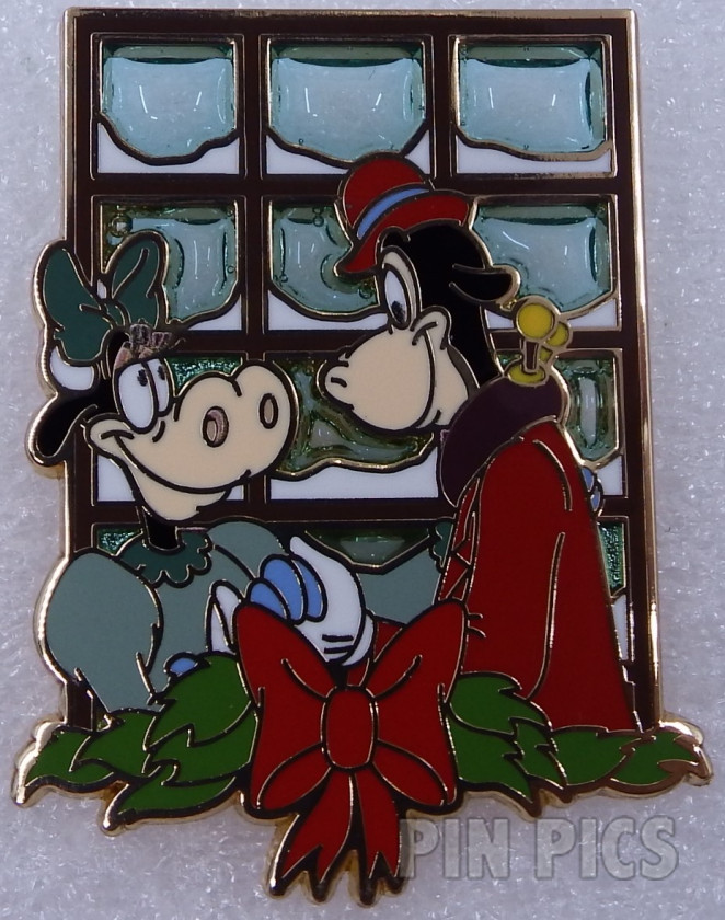 Clarabell Cow and Horace Horsecollar - Dancers - Advent Calendar - Mickey's Christmas Carol - Stained Glass