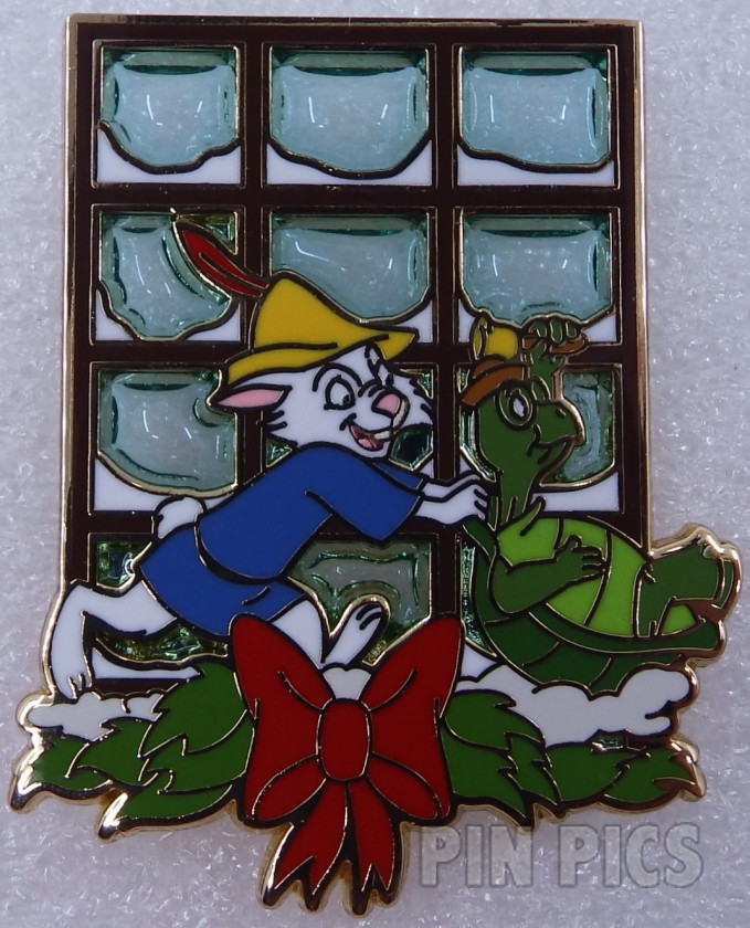 Skippy and Toby the Turtle - Advent Calendar - Mickey's Christmas Carol - Stained Glass