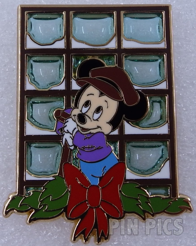 Morty Fieldmouse - Tiny Tim - Advent Calendar - Mickey's Christmas Carol - Stained Glass