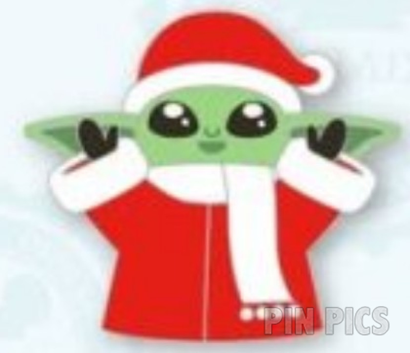 DLP - Baby Yoda - Grogu Wearing Santa Hat - Christmas 2024 - Mandalorian - Star Wars