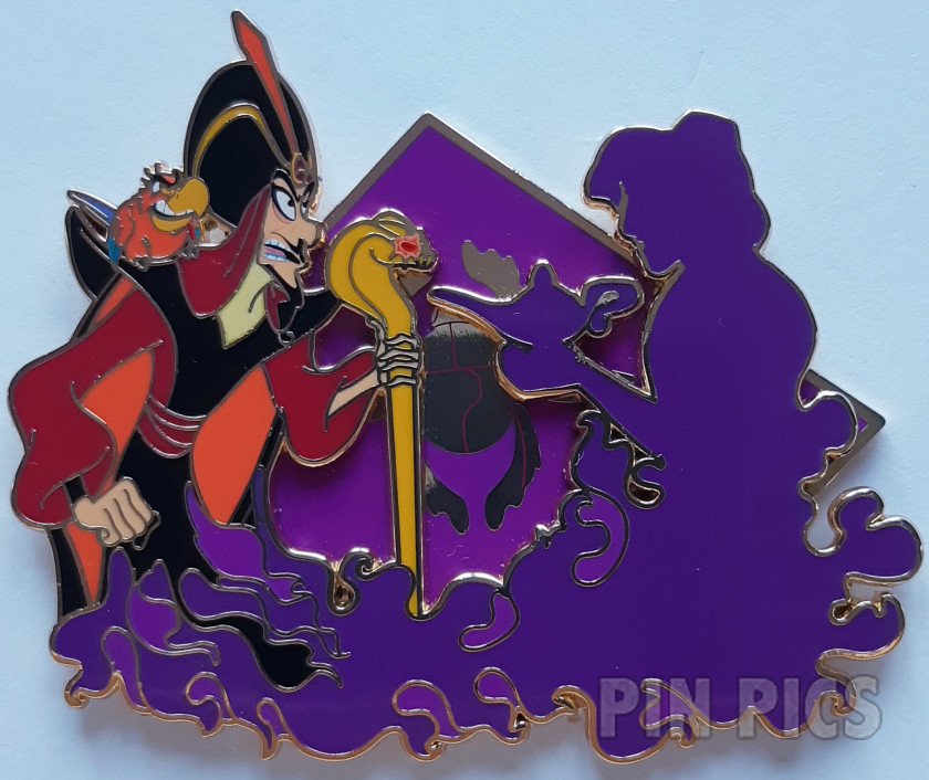 DLP - Jafar, Iago and Aladdin - Villain and Silhouette in Flames