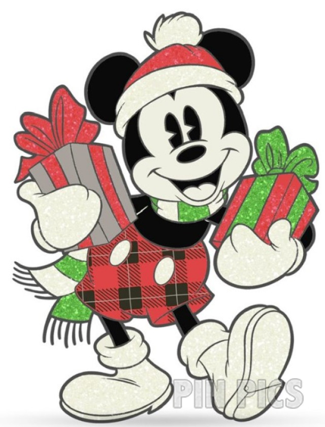 FiGPiN - Mickey Mouse - 1782 - Plaid Shorts and Wrapped Gifts - Christmas 2024