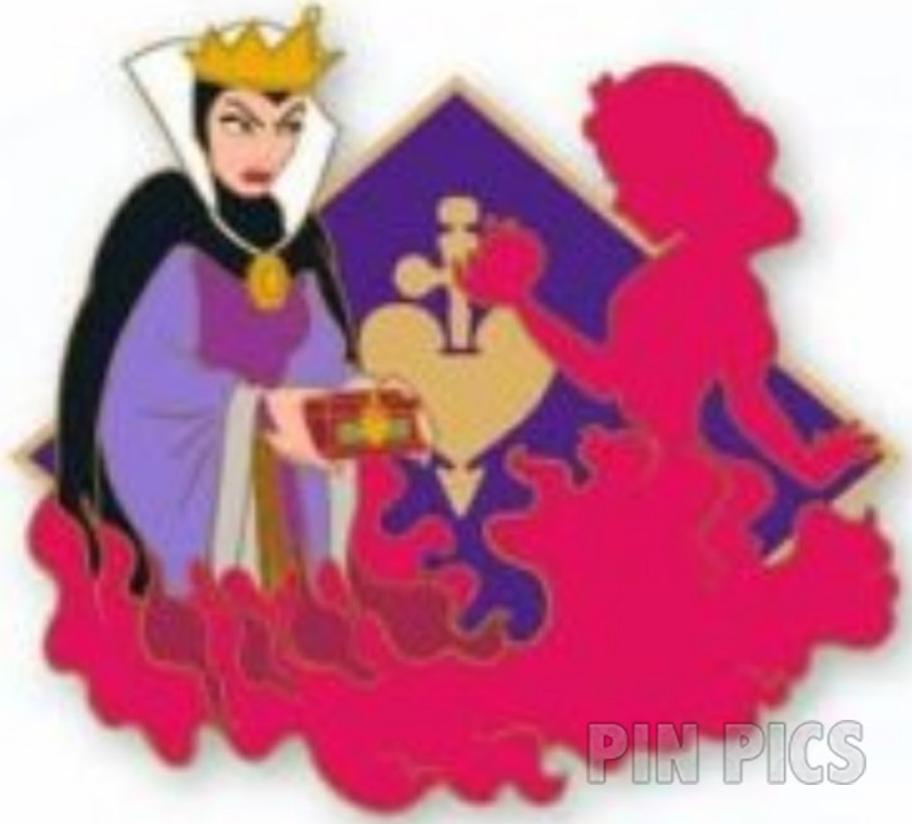 DLP - Evil Queen and Snow White - Villain and Silhouette in Flames