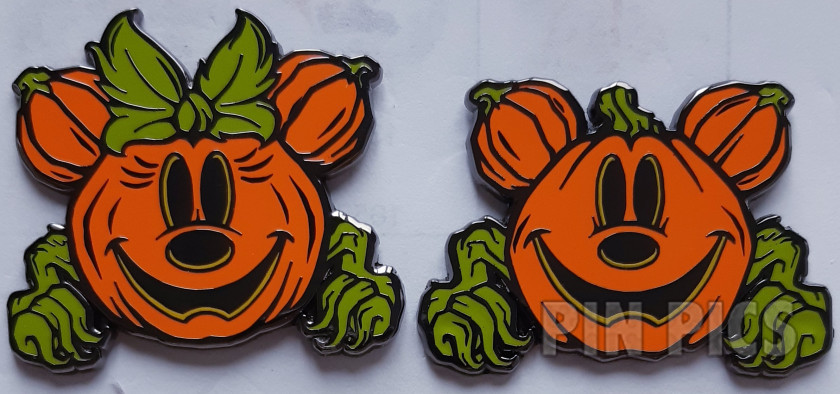 DLP - Mickey and Minnie Mouse - Pumpkin Head Set - Halloween