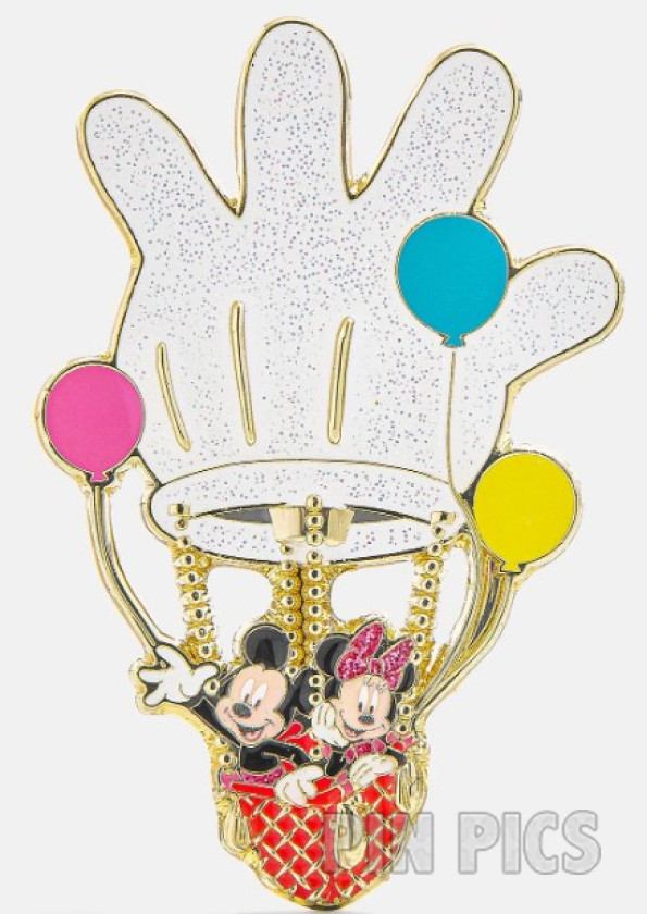 Baublebar - Mickey and Mickey - Flying in Hot Air Balloon - White Glove