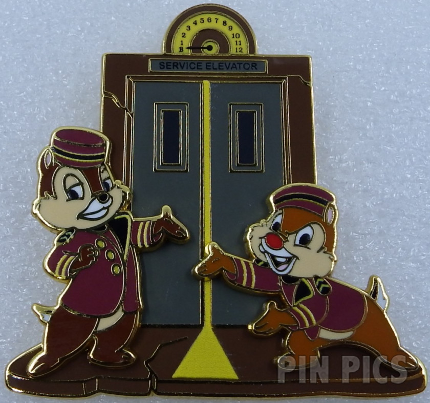 DLP - Chip and Dale - Bellhops at the Elevator - Hollywood Tower Hotel