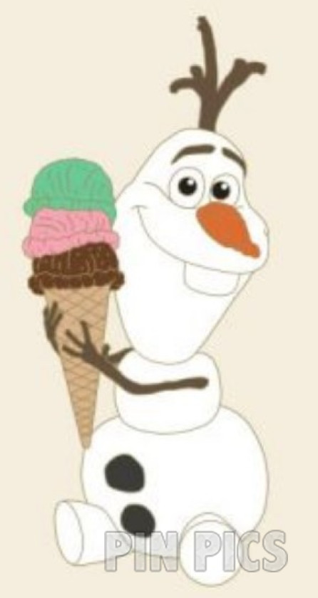 DSSH - Olaf - Ice Cream Cone - Pin Trader's Delight - GWP - Frozen