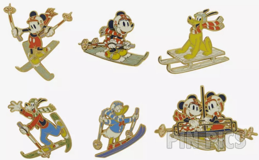 Loungefly - Fab Five Skiing Adventure Set - Mickey and Friends - Mystery - BoxLunch