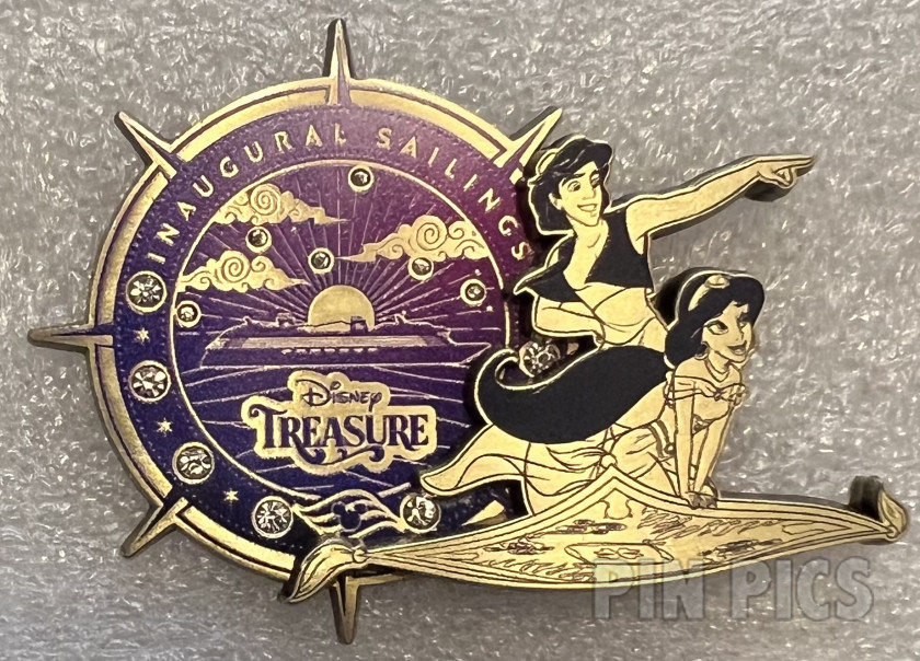 DCL - Aladdin and Jasmine - Disney Treasure - Inaugural Sailings - Compass