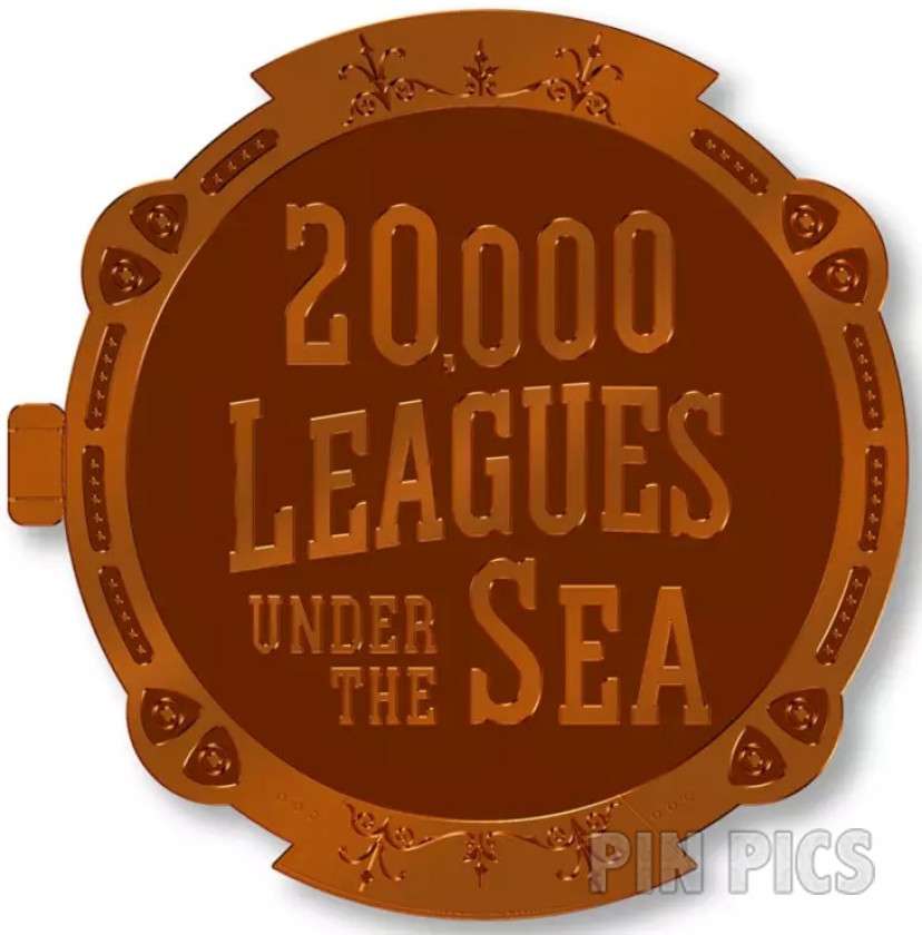 D23 - Nautilus and Giant Squid - 20,000 Leagues Under the Sea - 70th Anniversary - Hinged Porthole