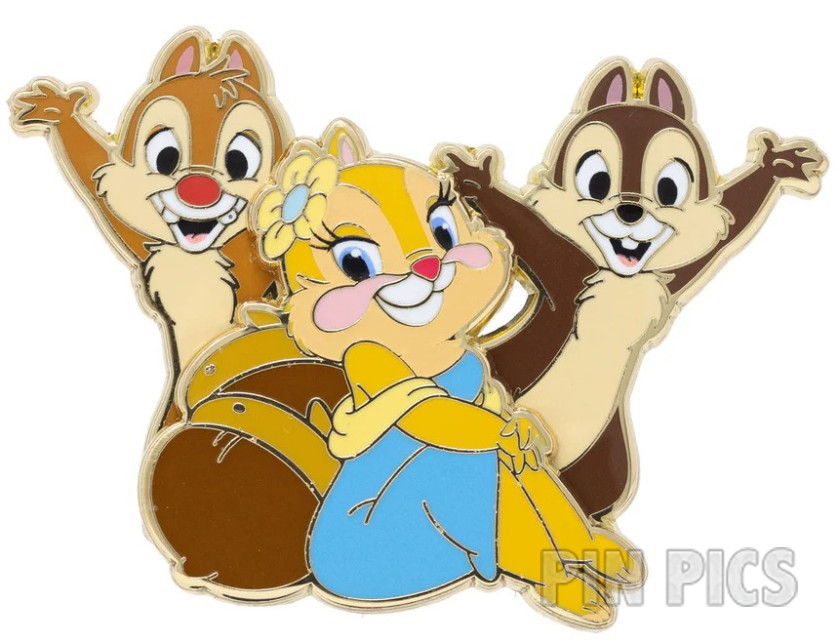 PALM - Chip, Dale, Clarice - Waving - Acorns