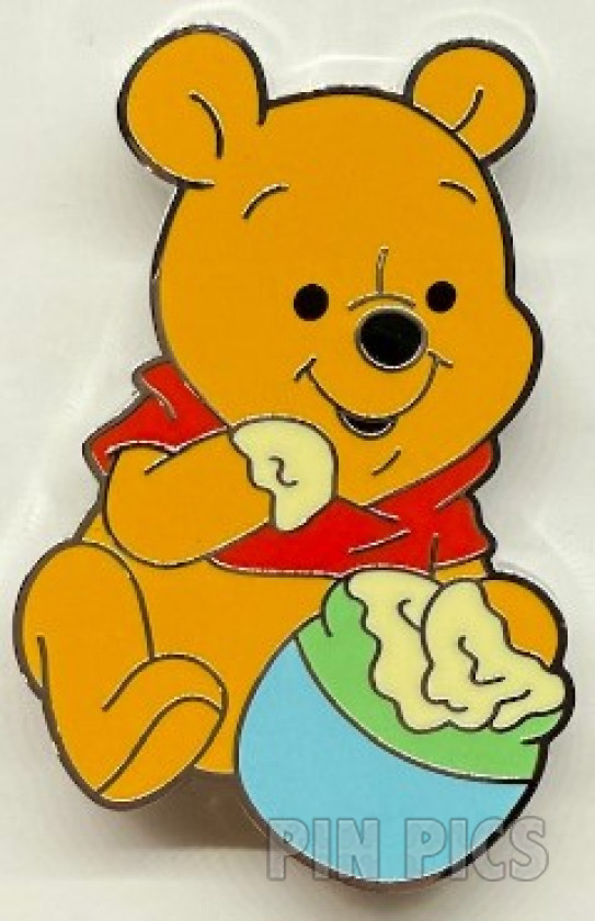 Baby Winnie the Pooh - Eating Honey from a Hunny Pot