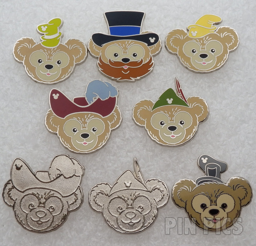 WDW - Duffy Bear in Hats Set - Hidden Mickey 2013