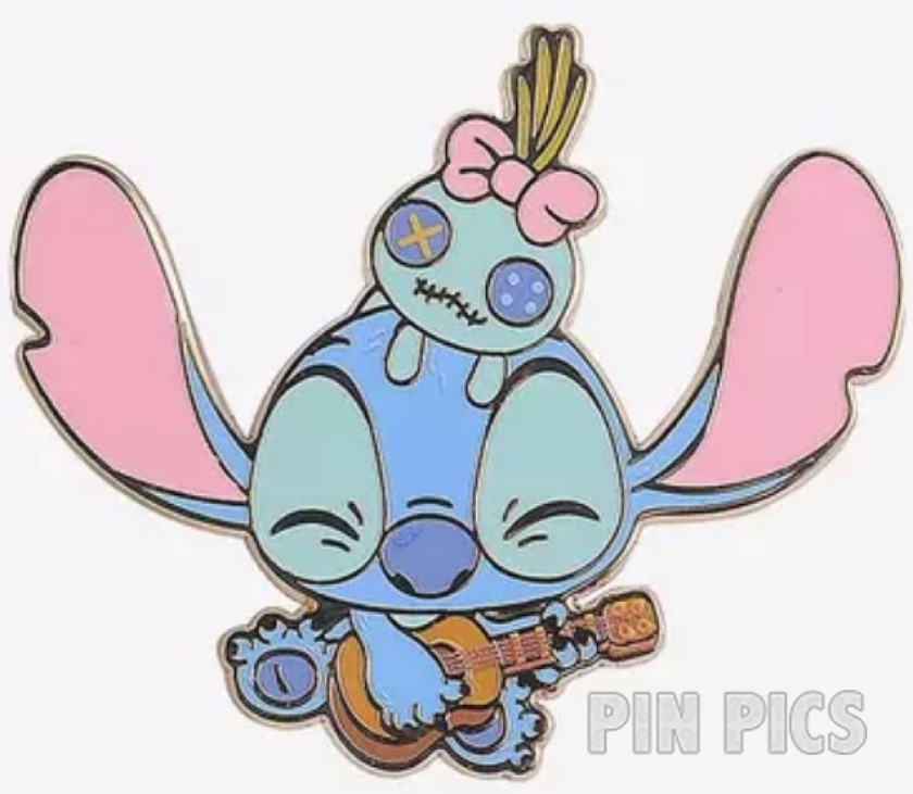 Our Universe - Stitch and Scrump - Playing Ukulele - Baby Stitch at Play - Mystery - BoxLunch