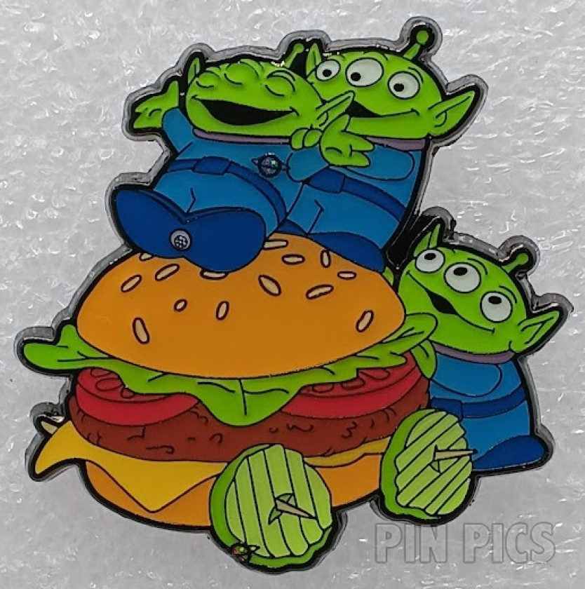 Loungefly - LGM with a Hamburger - Aliens with Food - Mystery - Toy Story - Hot Topic