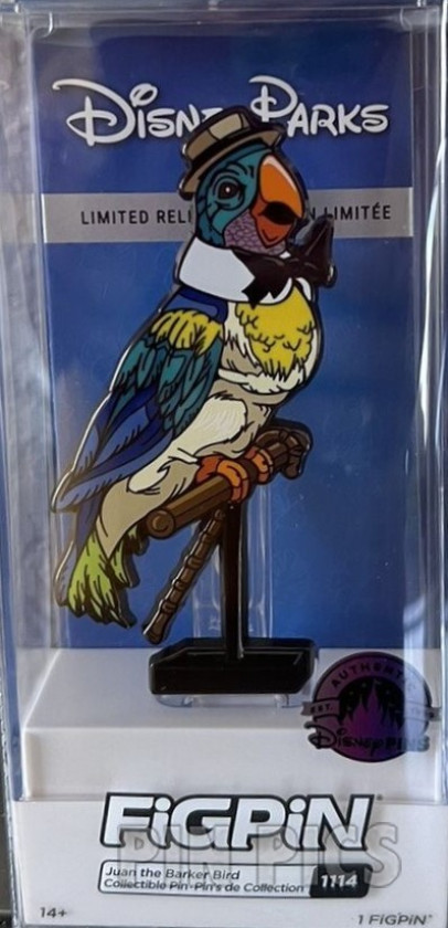 FiGPiN - Juan the Barker Bird - 1114 - Enchanted Tiki Room Parrot