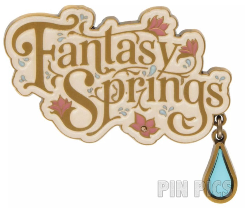 Japan - Fantasy Springs - Blue Water Drop Dangle - TDR