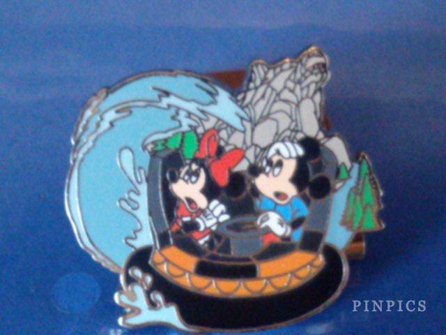 DCA - California Adventure Mystery Pin Set - Minnie & Mickey Grizzly River Run Artist Proof