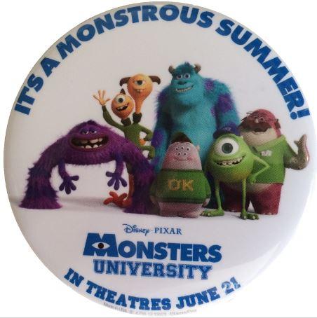 Button - DLR - Monsters University - Monstrous Summer Promo (OK Fraternity)