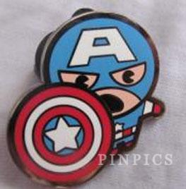 Disney Marvel Avengers Captain America Kawaii Art Pin – The Stand Alone