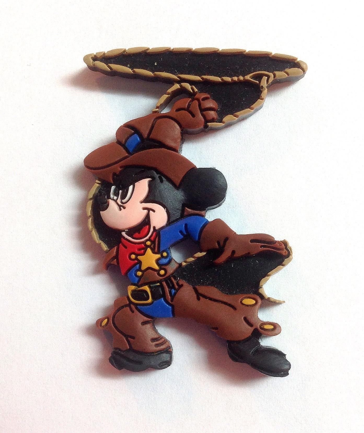 Rubber Cowboy Mickey w/Rope