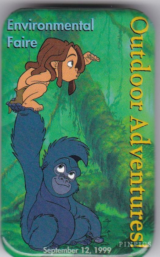 Button - Environmental Faire - Outdoor Adventures! - baby Tarzan and Terk