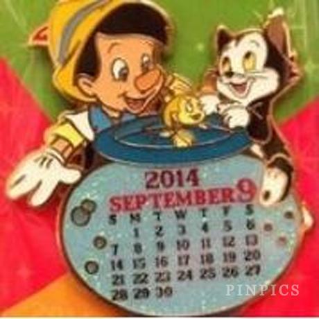 HKDL - Pinocchio, Figaro and Cleo - September - Calendar