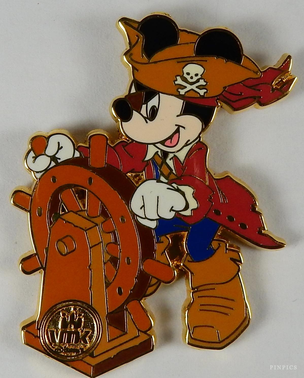 Captain Mickey - Virtual Magic Kingdom Pin Card Collection