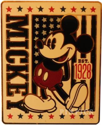 Mickey Mouse - AP - Est. 1928 - American Flag