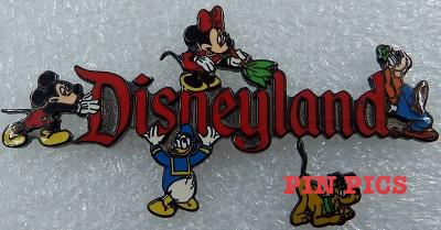 Disneyland - Mickey, Minnie, Donald, Goofy, Pluto - Logo 2000 -  Fab