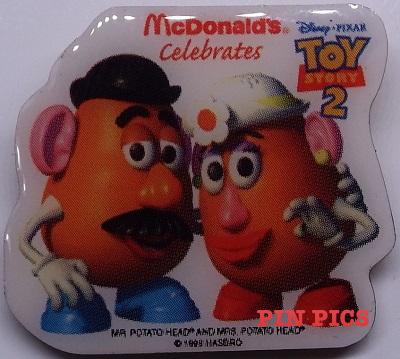 Mr. and Mrs. Potato Head Toy Story 2 McDonald's Pin