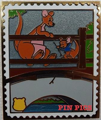 Pin Trading Stamp Collection - Pooh's Head - Kanga & Roo
