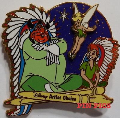 WDW - Indian Chief, Peter Pan & Tinker Bell - Artist Choice - Tinks ...