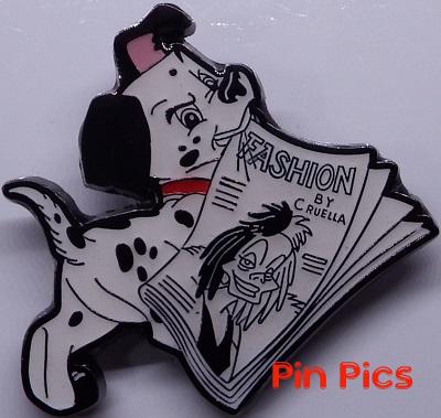 Cute Disney 101 Dalmatians Cruella Devil Retractable Badge Reel 