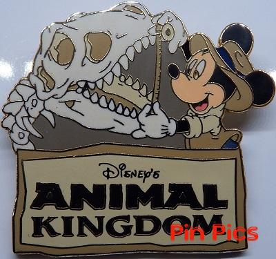 Animal Kingdom Mickey Measuring a Fossil Skull
