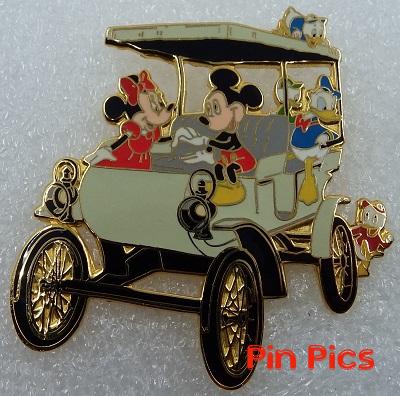 Mickey, Minnie and Gang in a Horseless Carriage