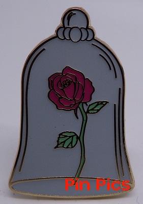 Beauty and the Beast Pin Set - Loungefly - Rose Bell Jar