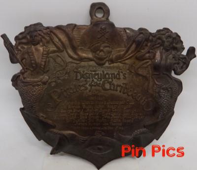 Disneyland's Pirates of the Caribbean Plaque